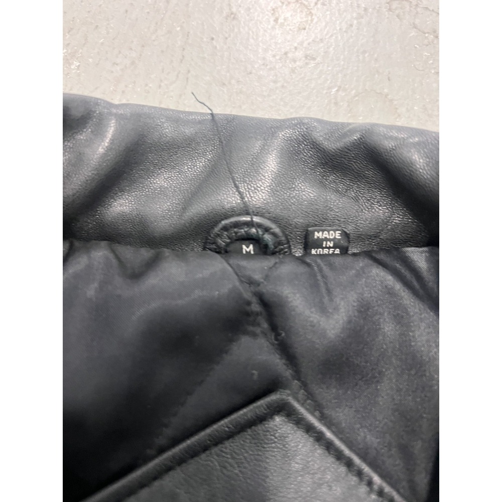 Vintage Mirage Geniune Leather Bomber Jacket Men's Black Made in Korea - Medium - Picture 3 of 13